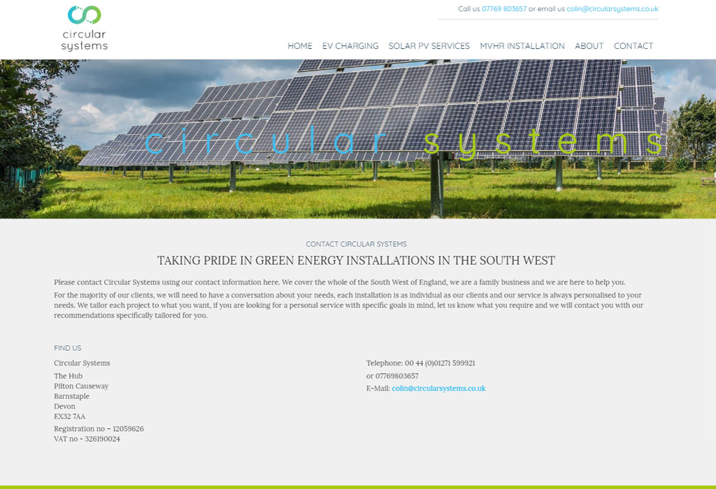 Circular Systems web site designers